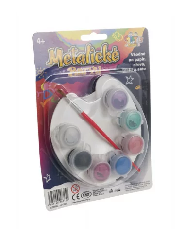 CreaToys Akrylové metalické barvy