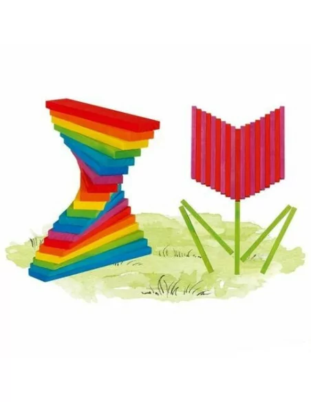 Goki Barevné stavební kostky 200 ks