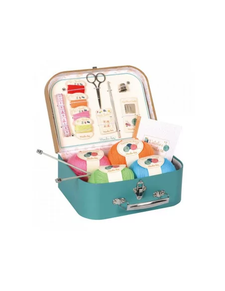 Moulin Roty Pletení v kufříčku