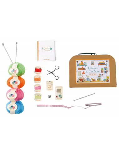 Moulin Roty Pletení v kufříčku