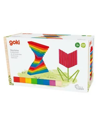 Goki Barevné stavební kostky 200 ks